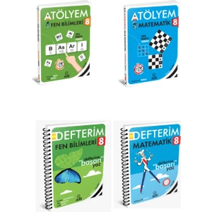 Arı Yayıncılık 8. Sınıf Fen Bilimleri Atölyem  - Fen  Defterim - 8. Sınıf Matematik Defterim - 8. Sınıf Matematik Atölyem