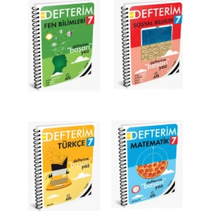 Arı Yayıncılık 7.Sınıf Matematik Defterim- 7.Sınıf Türkçe Defterim- 7.Sınıf Fen Defterim- 7. Sınıf Sosyal Bilgiler Defterim