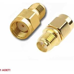 Roboyol Store Rp Sma Erkek To Rp Sma Dişi Adaptör Altın Kaplama Soket 0-6ghz Rf Wi-Fi Anten Fpv Lora Helium