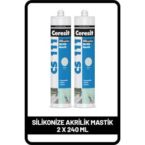 Cs 111 Akrilik Beyaz, 240 ml x 2 Adet
