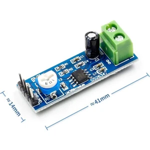 Roboyol Store LM386 Ses Kuvvetlendirici Modül Dc 5V / 12V Mono Ayarlanabilir Ses Yükseltici Mikrofon Amfi