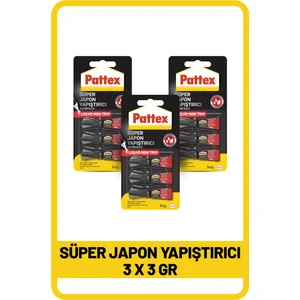 Pattex--Süper Japon 3 x 1g - 3’lü Bundle