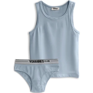 Yohannes Club Yohannes Club kız Çocuk Pamuklu Iç Çamaşırı Takımı, Slip Külot ve Atlet