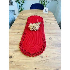 My Doğa Store Jüt, Hasır, Dekoratif Masa Örtüsü, Runner 35x100 Cm, Amerikan Servis, Sehpa Örtüsü, Bohem Tarzı