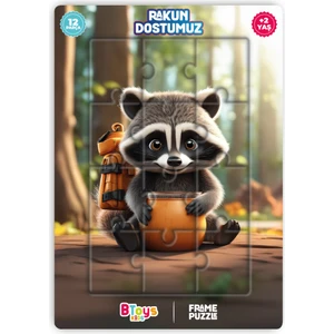 Rakun dostumuz - frame puzzle
