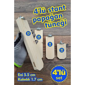 Vixpet Venty 4'lü Stant Doğal Papağan Tüneği | Sultan | Lori | Muhabbet | Monk | Forpus | Sevda | Cennet | Senegal | Kakariki