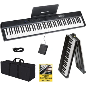 PLX-120BK Yüksek Kaliteli Katlanır Taşınabilir Dijital Piyano