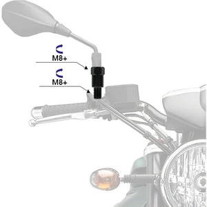 Moto Master Motomaster Ayna Adaptörü +8 +8 Düzden Düze Honda Spacy Fızy Actıva 125