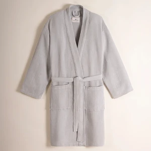 Bornoz L-XL Gri - Celia Serisi