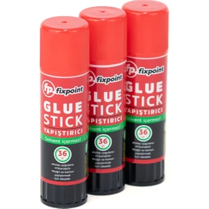 Glue Stick Yapıştırıcı Büyük Boy Güçlü Yıkanabilir Kolay Uygulanır Solvent Içermez Dayanıklı 3 Adet