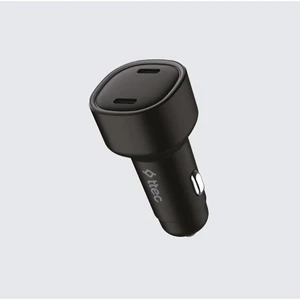 Süper Hızlı 60W 2x Pd Type-C Araç Şarj Cihazı, 12/24V Çakmaklık Girişli Akım ve Isı Korumalı