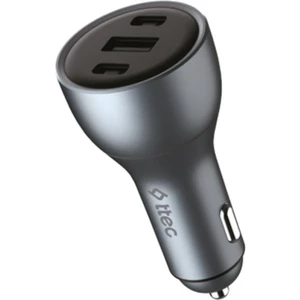 Süper Hızlı 130W 1xusb ve 2x Pd Type-C Araç Şarj Cihazı, 12/24V Çakmaklık Girişli Akım ve Isı Korumalı
