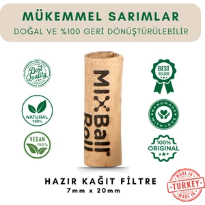Roll 50 Adet Yeni Nesil Kağıt Filtre Hazır Dürülmüş Zıvana Sigara Ağızlığı