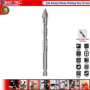 Çok Amaçlı Elmas Matkap Ucu | 8 mm