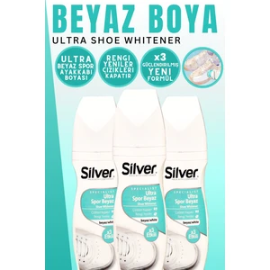 X3 Etkili Güçlendirilmiş Ultra Beyaz Spor Bez Ve Kumaş Likit Ayakkabı Boyası 75 ml 3 Adet