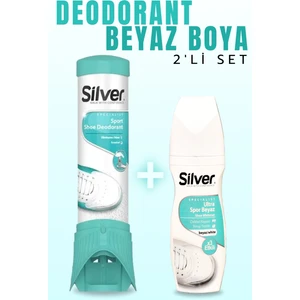 Ayakkabı Deodorantı Koku Giderici Önleyici Sprey + Güçlendirilmiş Ultra Beyaz Ayakkabı Boyası 2li Set