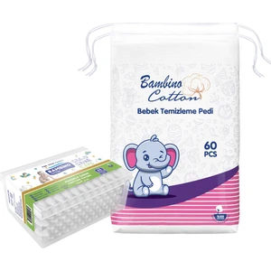 Bambino Cotton Bebek Temizleme Pamuğu ve Bebe Kulak Çubuğu
