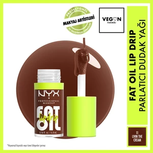 NYX Professional Makeup Fat Oil Lip Drip Parlatıcı Dudak Yağı - Livin' The Cream