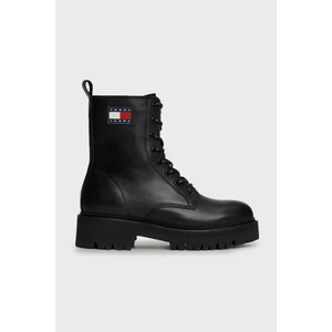 Tommy Hilfiger Deri Fermuarlı Postal Bot Bayan Bot EN0EN02628 Bds