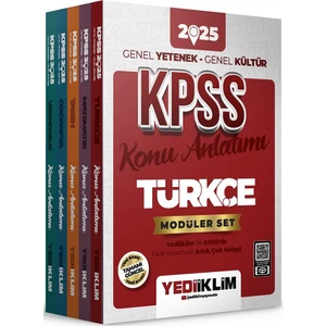 Yediiklim Yayınları 2025 KPSS Genel Yetenek Genel Kültür Konu Anlatımlı Modüler Set