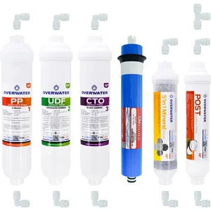 OverWater Kapalı Kasa Su Arıtma Cihazı 6 Lı Inline Filtresi Seti 10 Aşamalı Özel Sarım Membran Filtre