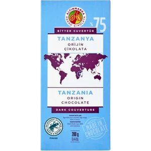 Tanzanya Bitter Orijin Kuvertür Çikolata 200GR