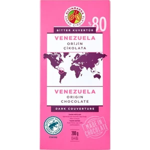 Venezuela Bitter Orijin Kuvertür Çikolata 200GR