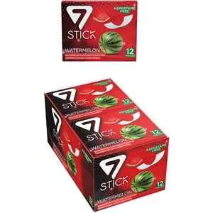 7 Stıck Karpuz Aromalı Şekersiz Sakız 33 gr x 12'li Paket