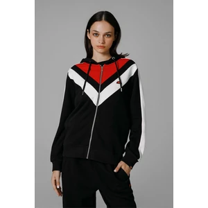 Fermuarlı Kapüşonlu Kadın Sweat EF172-BK