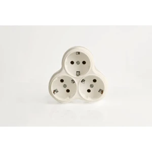 Amiral Marka 3'lü Topraklı Papatya Golyat Fiş Priz