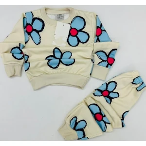 S.K Butik Kız Çocuk Çiçekli Ikili Takım