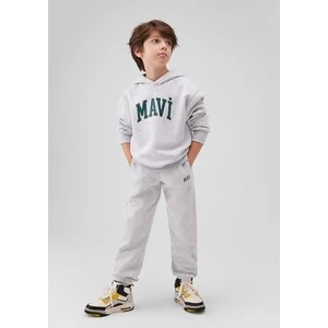 MAVİ BASKILI KAPÜŞONLU SWEATSHIRT