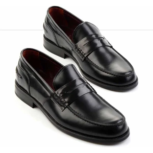 Siyah Açma  Deri Erkek Klasik Ayakkabı E01442060014