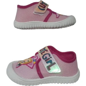 Kız Çocuk Pembe Beyaz Prenses Figürlü Ev Içi Okul Kreş Ultra Hafif Panduf GZERR59-179