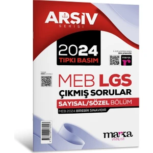 Marka Yayınları 2024 Lgs 8. Sınıf Arşiv Serisi Tıpkı Basım Çıkmış Sorular Tamamı Video Çözümlü