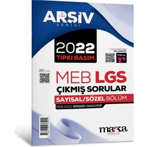 Marka Yayınları 2022 Lgs 8. Sınıf Arşiv Serisi Tıpkı Basım Çıkmış Sorular Tamamı Video Çözümlü