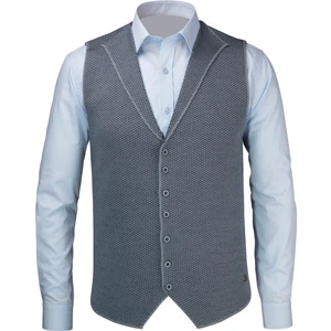 Çizgi Triko Erkek Düğmeli Spor / Klasik Triko Örme Kolsuz Yelek - 5001LS