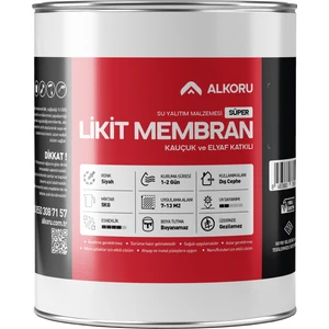 5 kg Süper Likit Membran Kauçuk ve Elyaf Katkılı Sıvı Su Yalıtım Malzemesi