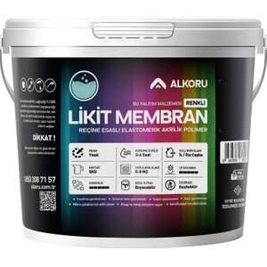 5 kg Yeşil Likit Membran Renkli Reçine Esaslı Sıvı Su Yalıtım Malzemesi