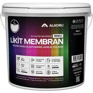 13 kg Beyaz Likit Membran Renkli Reçine Esaslı Sıvı Su Yalıtım Malzemesi