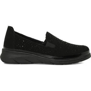 INCI RUGGELL 4PR Siyah Kadın Dolgu Topuk Ayakkabı