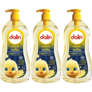 Bebek Saç ve Vücut Şampuanı 700ML Rahat ve Mutlu Pompalı (3 Lü Set)