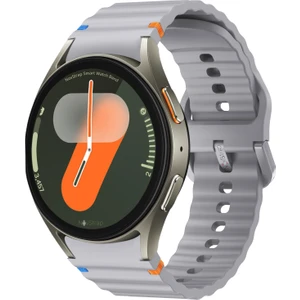 Novstrap Samsung Galaxy Watch 7 Fe 6 5 4 40 44 Classic 42 43 45 46 mm ile Uyumlu Kordon Wavy Silikon