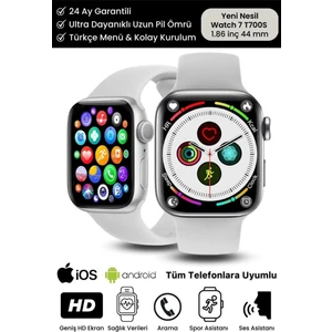 Su Geçirmez 45MM T700S Simli Watch 7 Ios Android Sağlık Sensörlü Bluetooth Aramalı Alarm Akıllı Saat