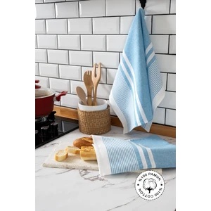 Vionel Home 2'Li Kurulama Bezi,  Mutfak Pamuk Yüksek Su Emici, Beslenme Örtüsü, Çok Amaçlı Servis Peçetesi 45x60cm