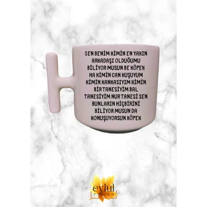 Eylül Design Prens Replik Yazılı Eğlenceli Esprili Özel Tasarım Baskılı T Kupa Bardak Latte Arkadaş Kanka Hediye