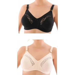 Kadın Büyük Beden Sütyen 2 Adet Toparlayıcı Günlük Rahat Sütyen Toplayıcı Dantel Detaylı Iç Giyim