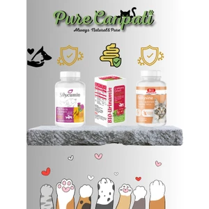 Purecanpati Kedi Destek Grubu Seti(Felilysine,bio Urinamin, Silycumin)