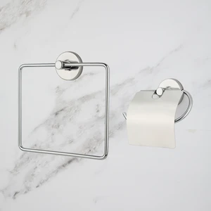 UG Home Krom Kare Havluluk Geniş Kapaklı Tuvalet Peçeteliği 2 Li Set