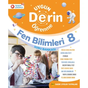 Sadık Uygun Yayınları 8. Sınıf LGS Fen Bilimleri Derin Öğrenme Soru Bankası